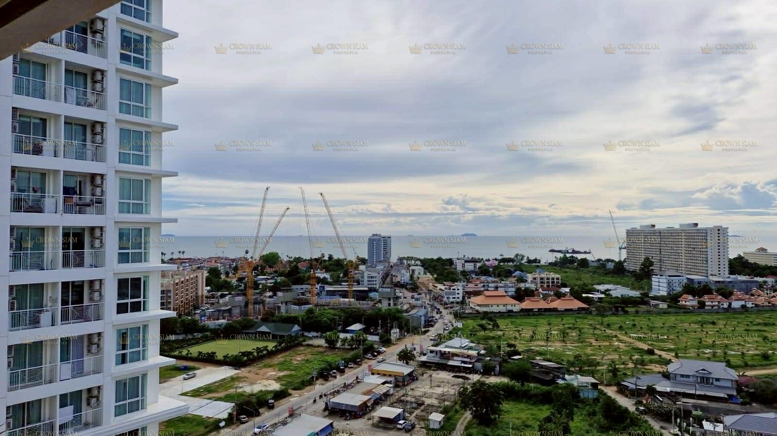 中天 • Angket Jomtien 公寓 • 18楼 1卧 城市及部分海景 - Image 10