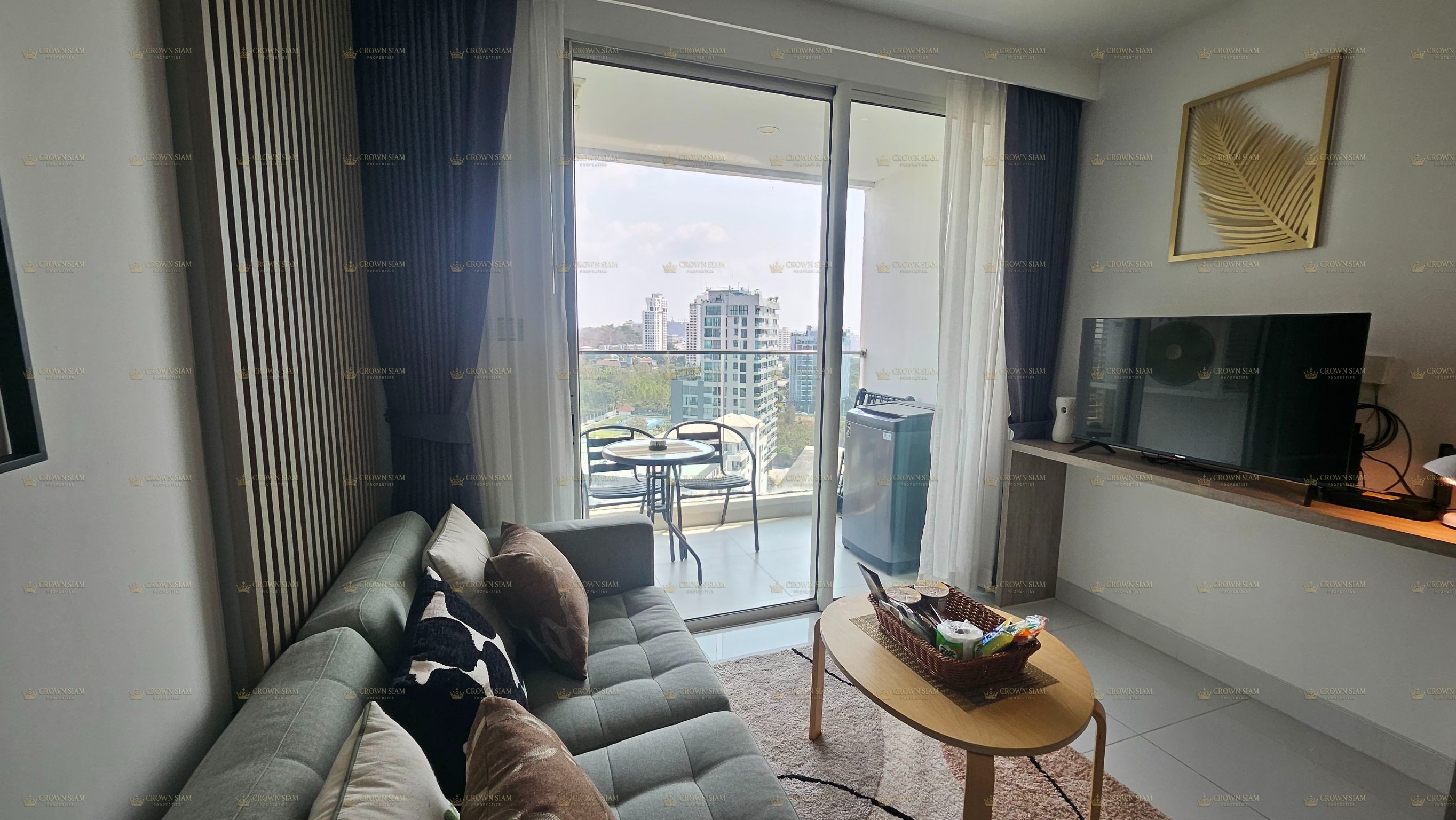 Pratumnak • Sky Residence • 16F 1BR Condo for Rent - Image 3
