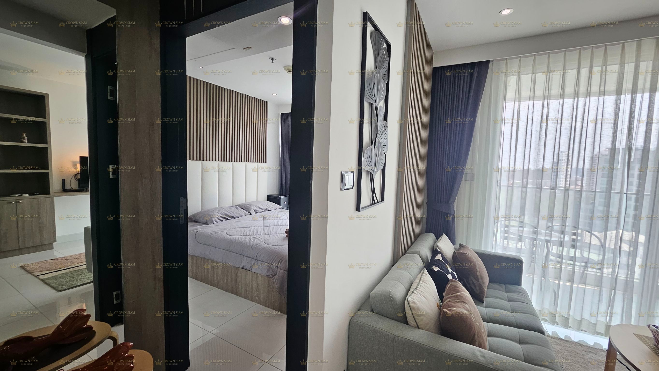 Pratumnak • Sky Residence • 16F 1BR Condo for Rent - Image 6