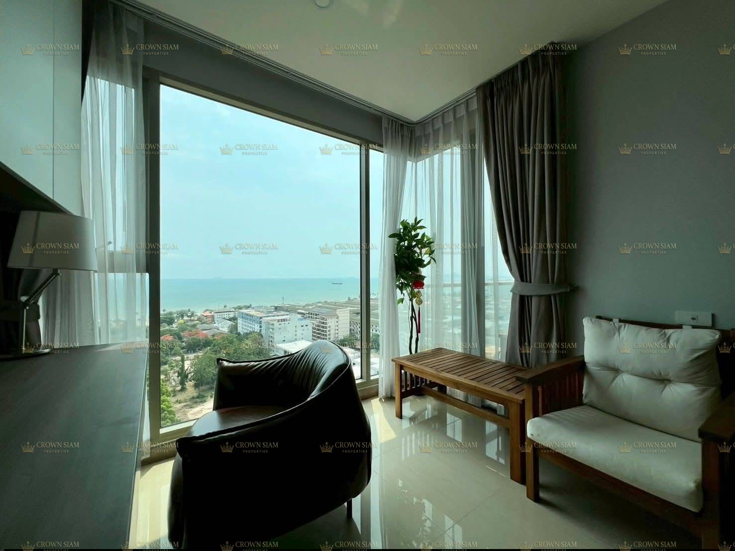 จอมเทียน • The Riviera Jomtien • คอนโด 2 ห้องนอน ชั้น 19 วิวทะเลด้านหน้า - Image 9