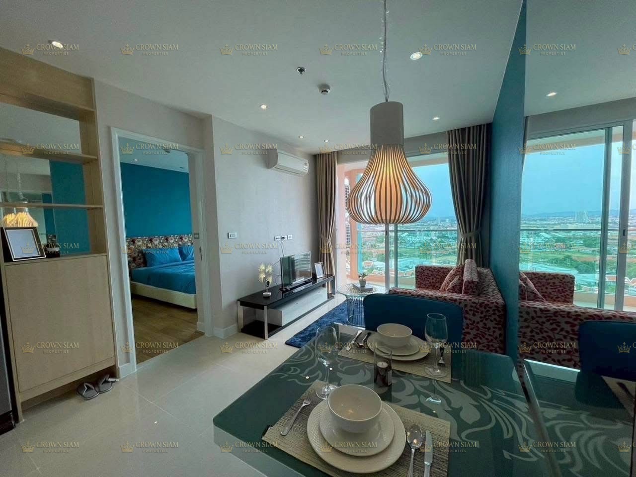 จอมเทียน • Grande Caribbean • ชั้น 19 1 ห้องนอน วิวสระว่ายน้ำ - Image 6