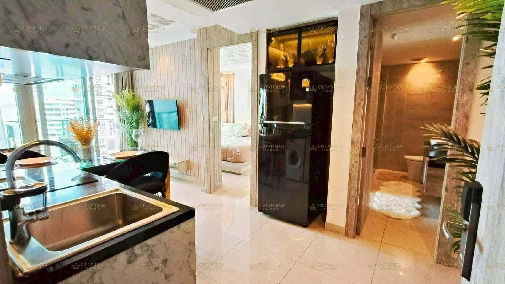 Jomtien • The Riviera Monaco • 14F 1BR Corner Sea & City View - Image 3