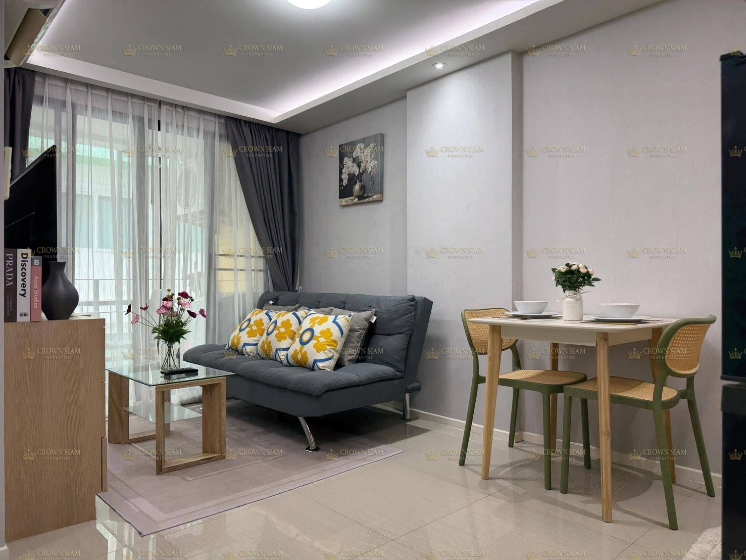 พระตำหนัก • Estanan Condo • 1 ห้องนอน วิวเมือง - Image 3