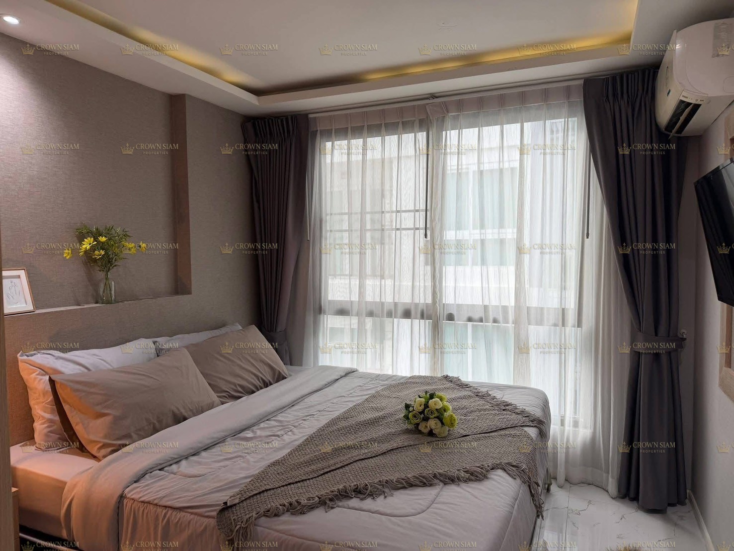พระตำหนัก • Estanan Condo • 1 ห้องนอน วิวเมือง - Image 7