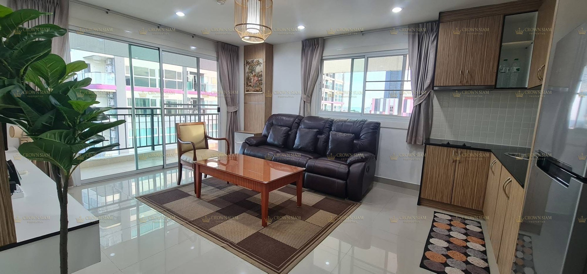 Jomtien • Porch Land 2 Jomtien Resort • 8F 1BR Corner Condo - Image 3